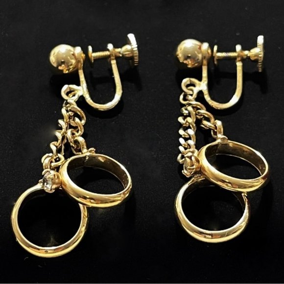 Vintage Jewelry - ✨Gorgeous Vintage Retro Dangling Earrings